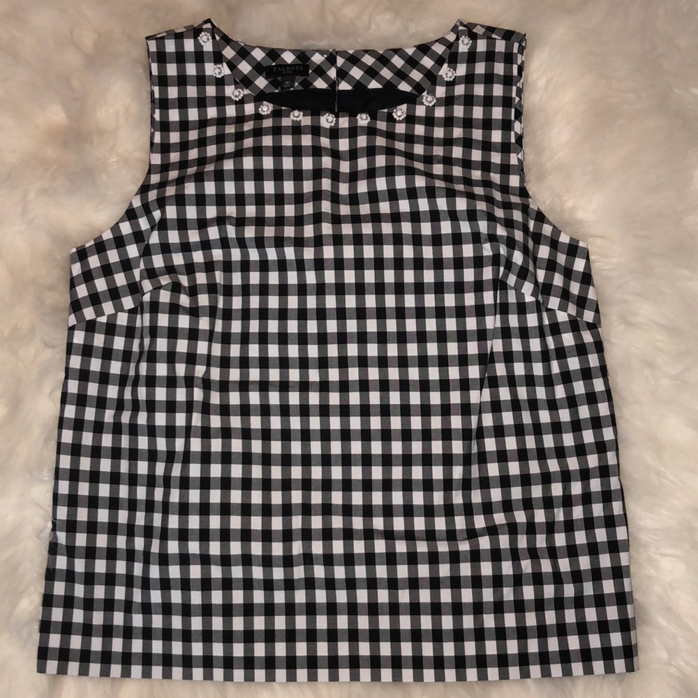 NWOT Talbots embellished tank size 8p